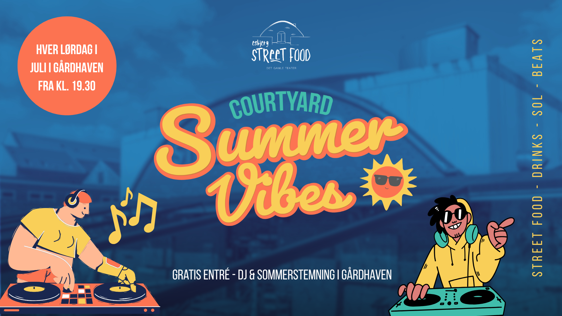 Courtyard Summer Vibes i gårdhaven hos Esbjerg Street Food