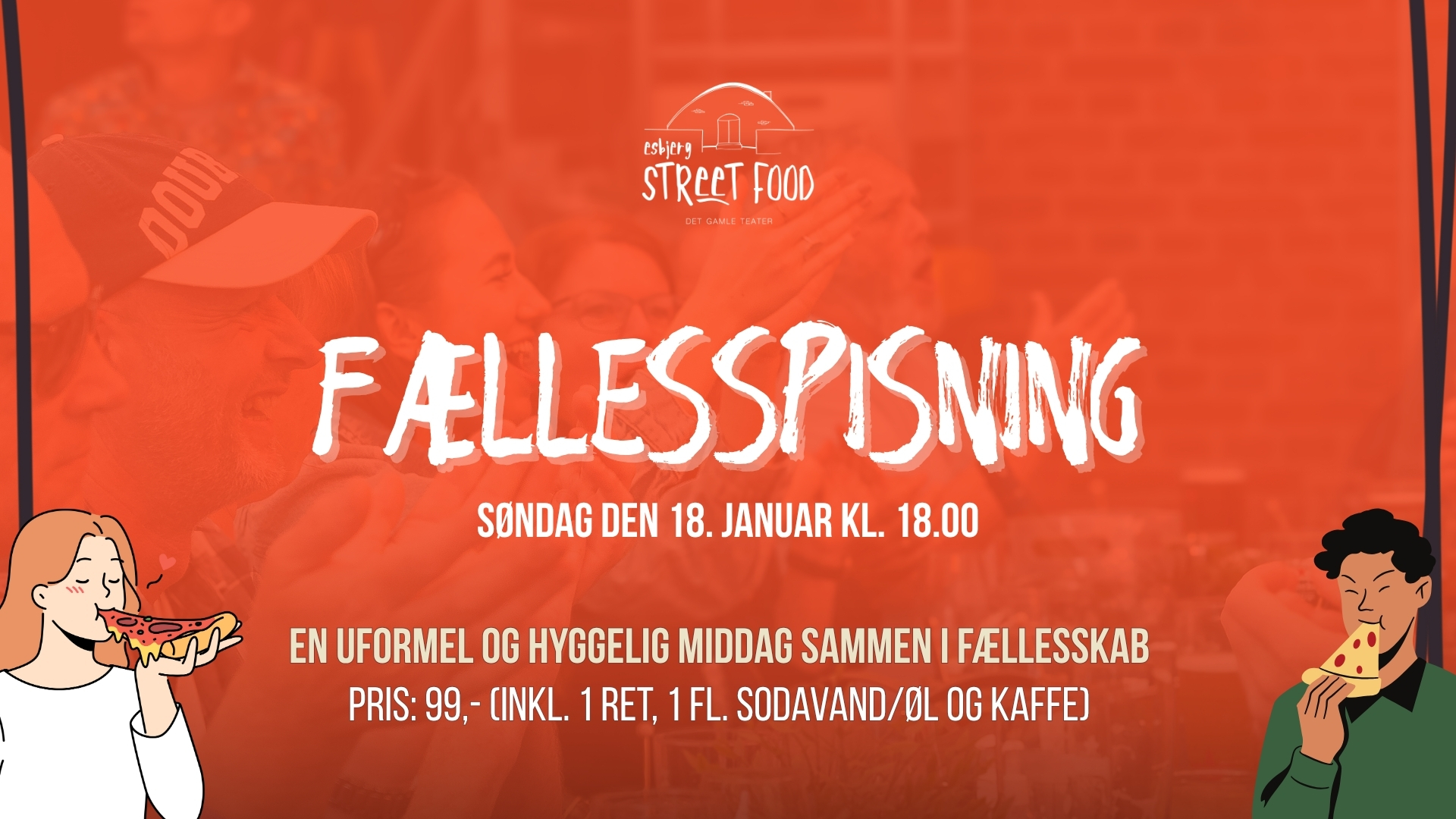 Fællesspisning på Esbjerg Street Food