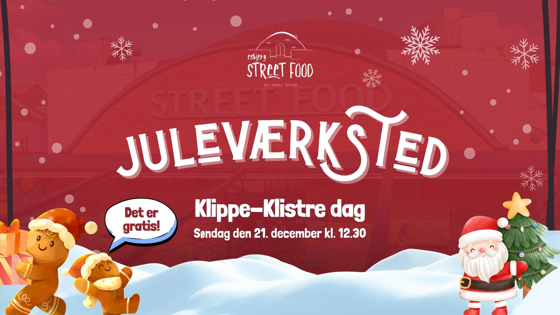 Juleværksted klippe-klistre