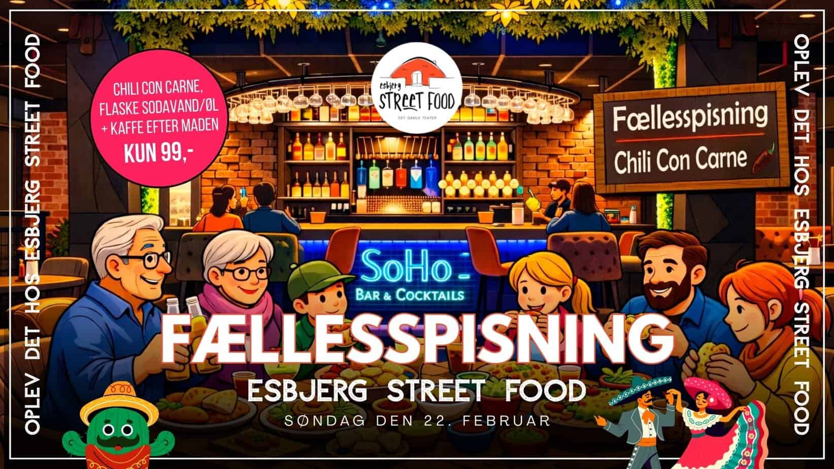 Fællesspisning på Esbjerg Street Food