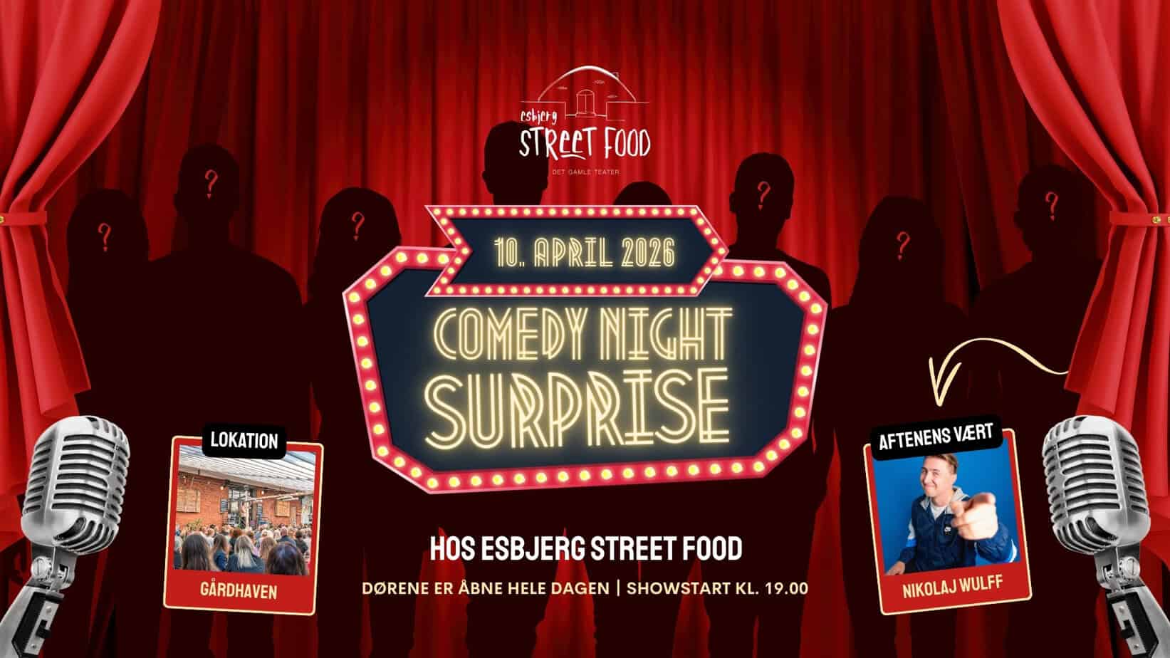 Comedy Night Surprise på Esbjerg Street Food