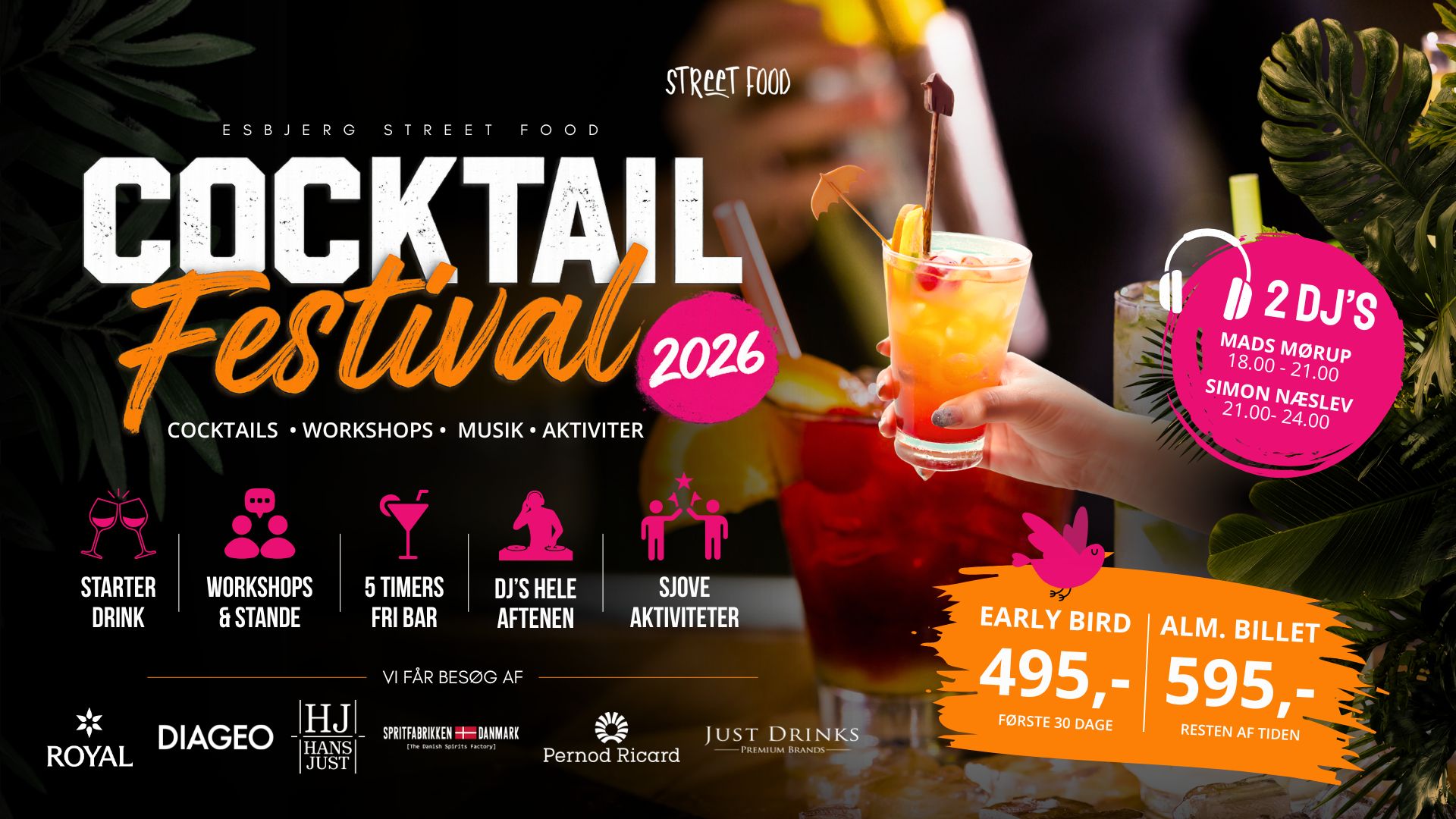 cocktail festival 2026 på Esbjerg Streetfood