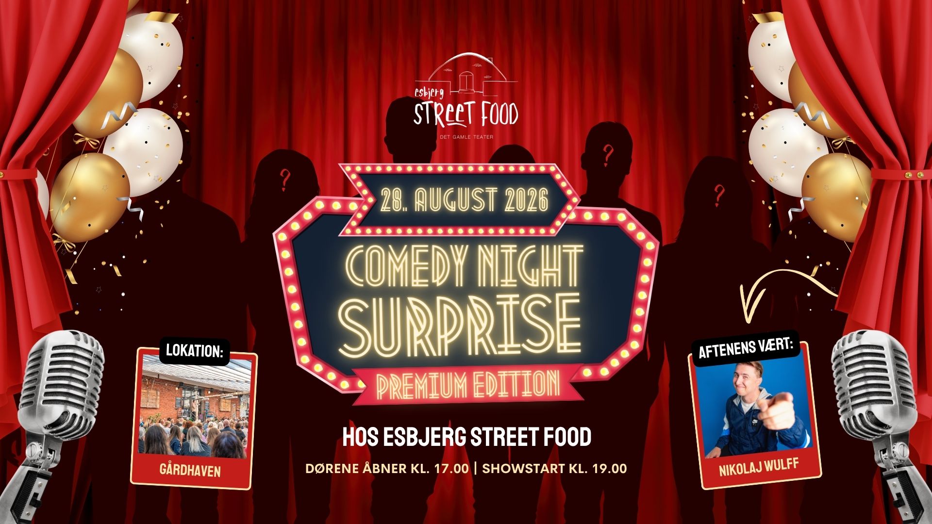 comedy night surprise esbjerg street food
